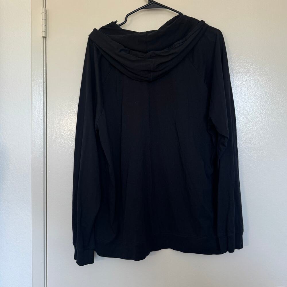 Barefoot Dreams Malibu Collection Men's Pima Jersey Pullover in Black Size XXL - Picture 4 of 5